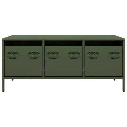 vidaXL Coffee Table Olive Green 101,5x50x43,5 cm Cold-rolled Steel