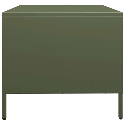 vidaXL Coffee Table Olive Green 101.5x50x43.5 cm Cold-rolled Steel
