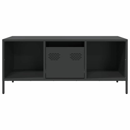 vidaXL Coffee Table Black 101,5x50x43,5 cm Cold-rolled Steel