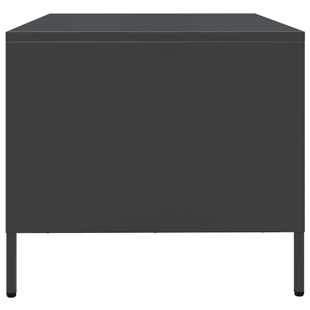 vidaXL Coffee Table Black 101,5x50x43,5 cm Cold-rolled Steel
