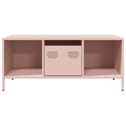 vidaXL Coffee Table Pink 101.5x50x43.5 cm Cold-rolled Steel