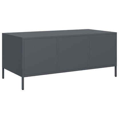 vidaXL Coffee Table Anthracite 101,5x50x43,5 cm Cold-rolled Steel