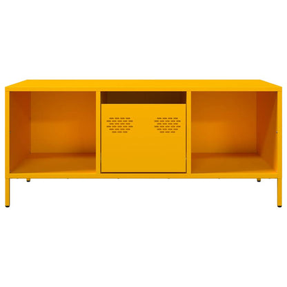 vidaXL Coffee Table Mustard Yellow 101,5x50x43,5 cm Cold-rolled Steel
