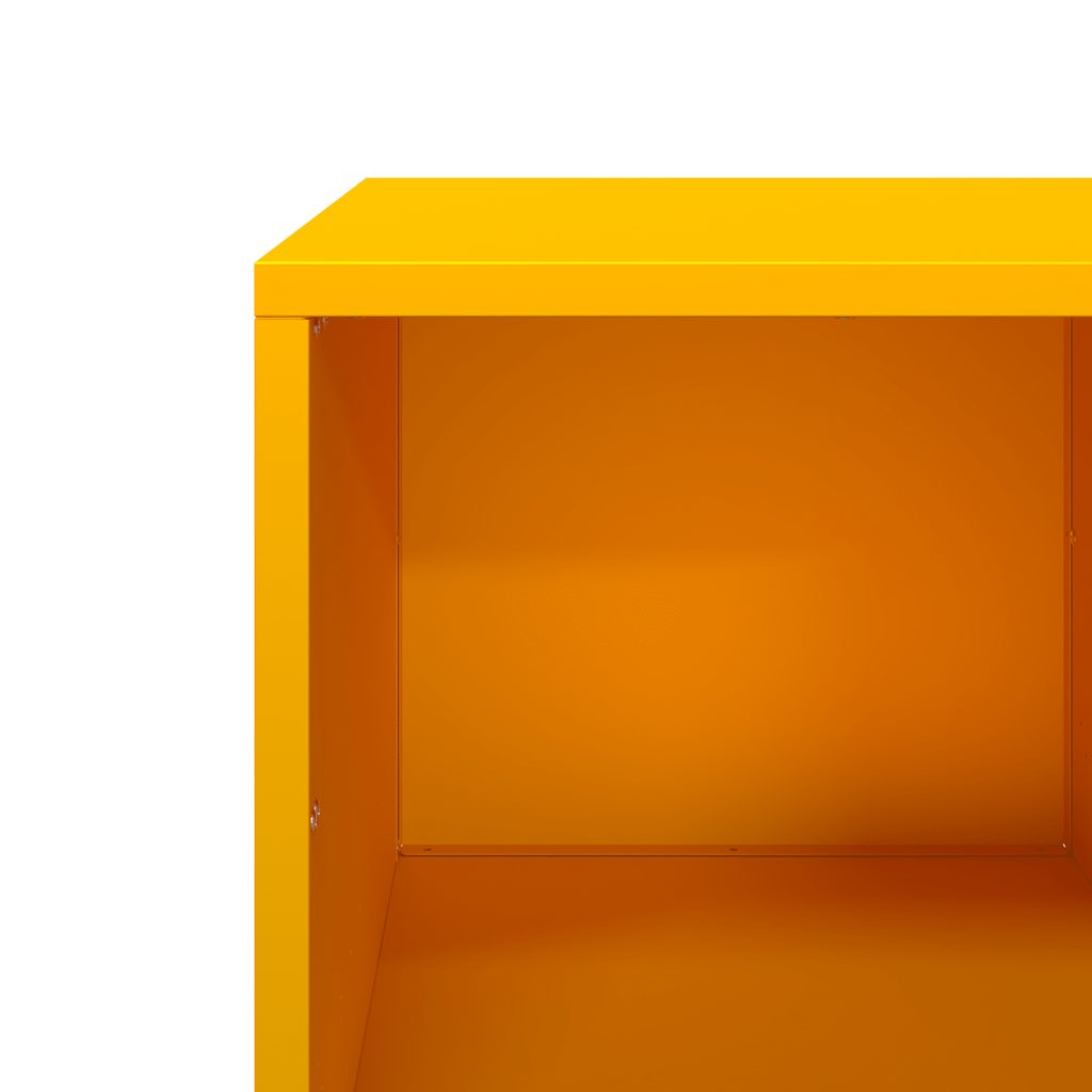 vidaXL Coffee Table Mustard Yellow 101,5x50x43,5 cm Cold-rolled Steel