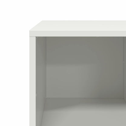vidaXL Coffee Table White 101.5x50x43.5 cm Cold-rolled Steel