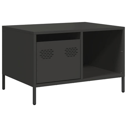 vidaXL Coffee Table Black 68.5x50x43.5 cm Cold-rolled Steel