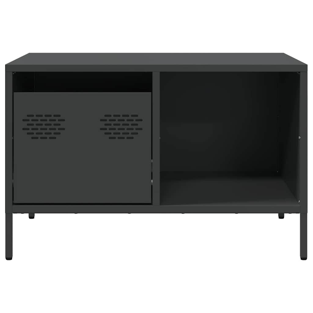 vidaXL Coffee Table Black 68.5x50x43.5 cm Cold-rolled Steel