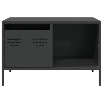 vidaXL Coffee Table Black 68.5x50x43.5 cm Cold-rolled Steel