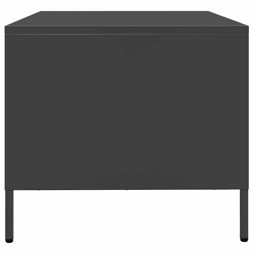vidaXL Coffee Table Black 68.5x50x43.5 cm Cold-rolled Steel