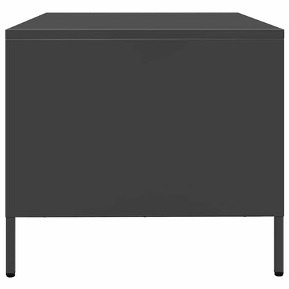 vidaXL Coffee Table Black 68.5x50x43.5 cm Cold-rolled Steel