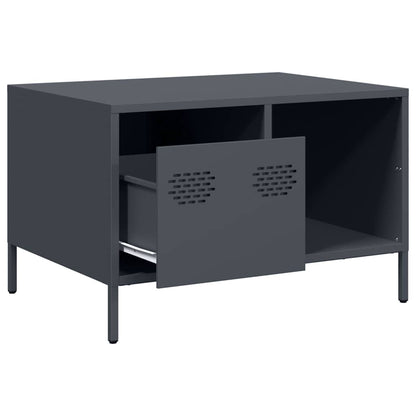 vidaXL Coffee Table Anthracite 68.5x50x43.5 cm Cold-rolled Steel