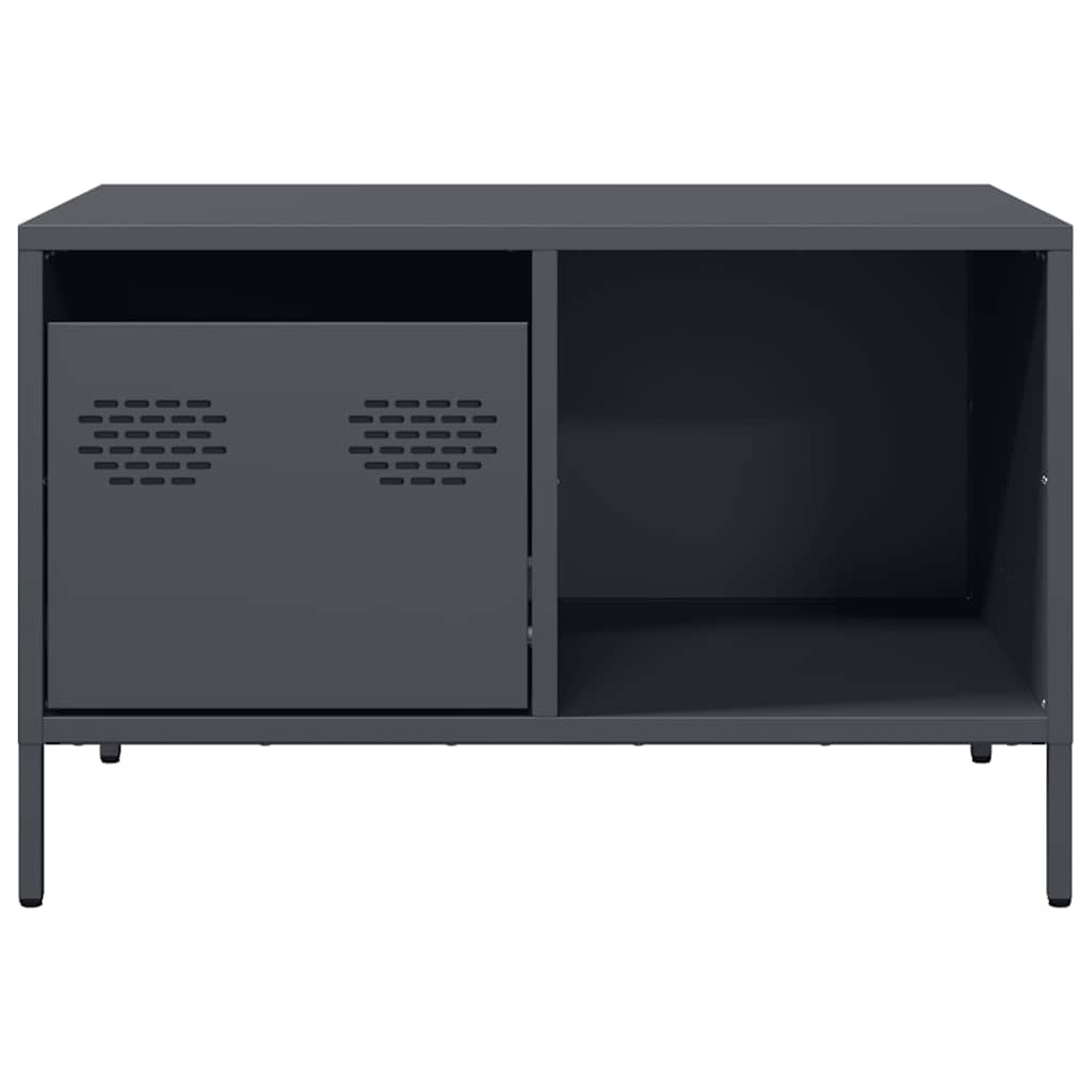 vidaXL Coffee Table Anthracite 68.5x50x43.5 cm Cold-rolled Steel