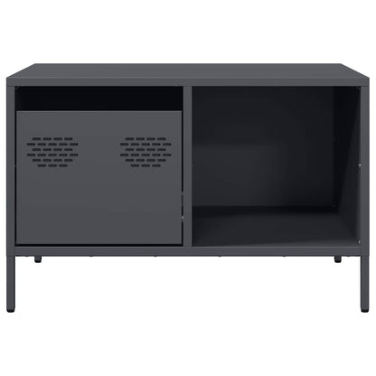vidaXL Coffee Table Anthracite 68.5x50x43.5 cm Cold-rolled Steel