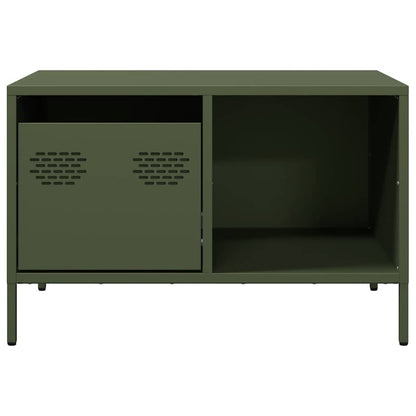 vidaXL Coffee Table Olive Green 68.5x50x43.5 cm Cold-rolled Steel