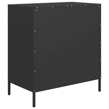 vidaXL Sideboard Black 68x39x73,5 cm Cold-rolled Steel