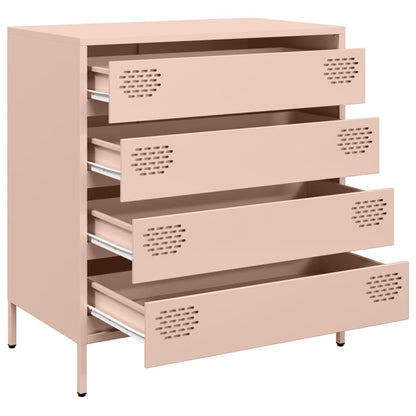 vidaXL Sideboard Pink 68x39x73,5 cm Cold-rolled Steel