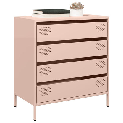 vidaXL Sideboard Pink 68x39x73,5 cm Cold-rolled Steel