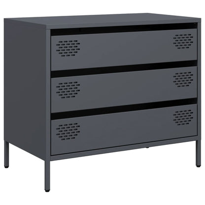 vidaXL Sideboard Anthracite 68x39x58,5 cm Cold-rolled Steel