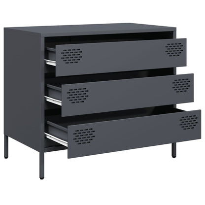 vidaXL Sideboard Anthracite 68x39x58,5 cm Cold-rolled Steel