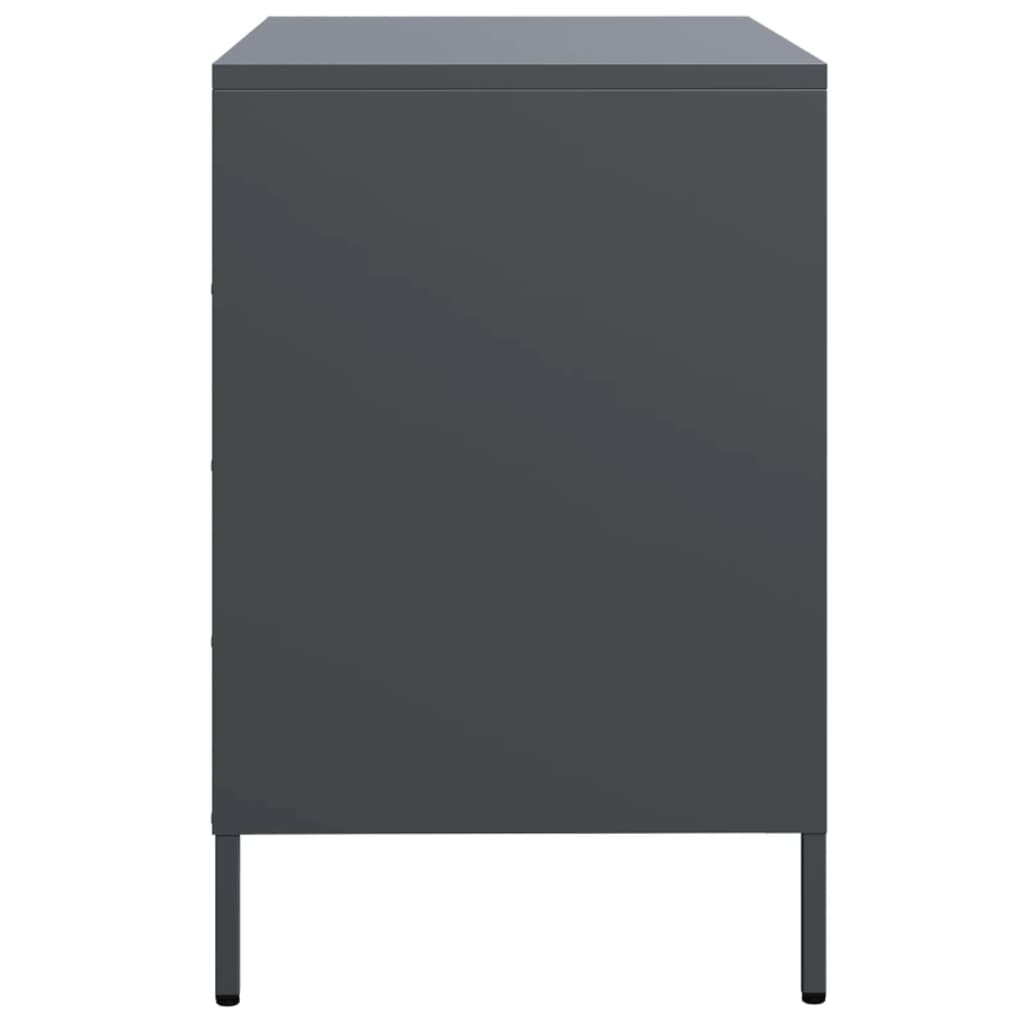 vidaXL Sideboard Anthracite 68x39x58,5 cm Cold-rolled Steel