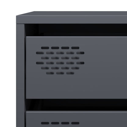 vidaXL Sideboard Anthracite 68x39x58,5 cm Cold-rolled Steel