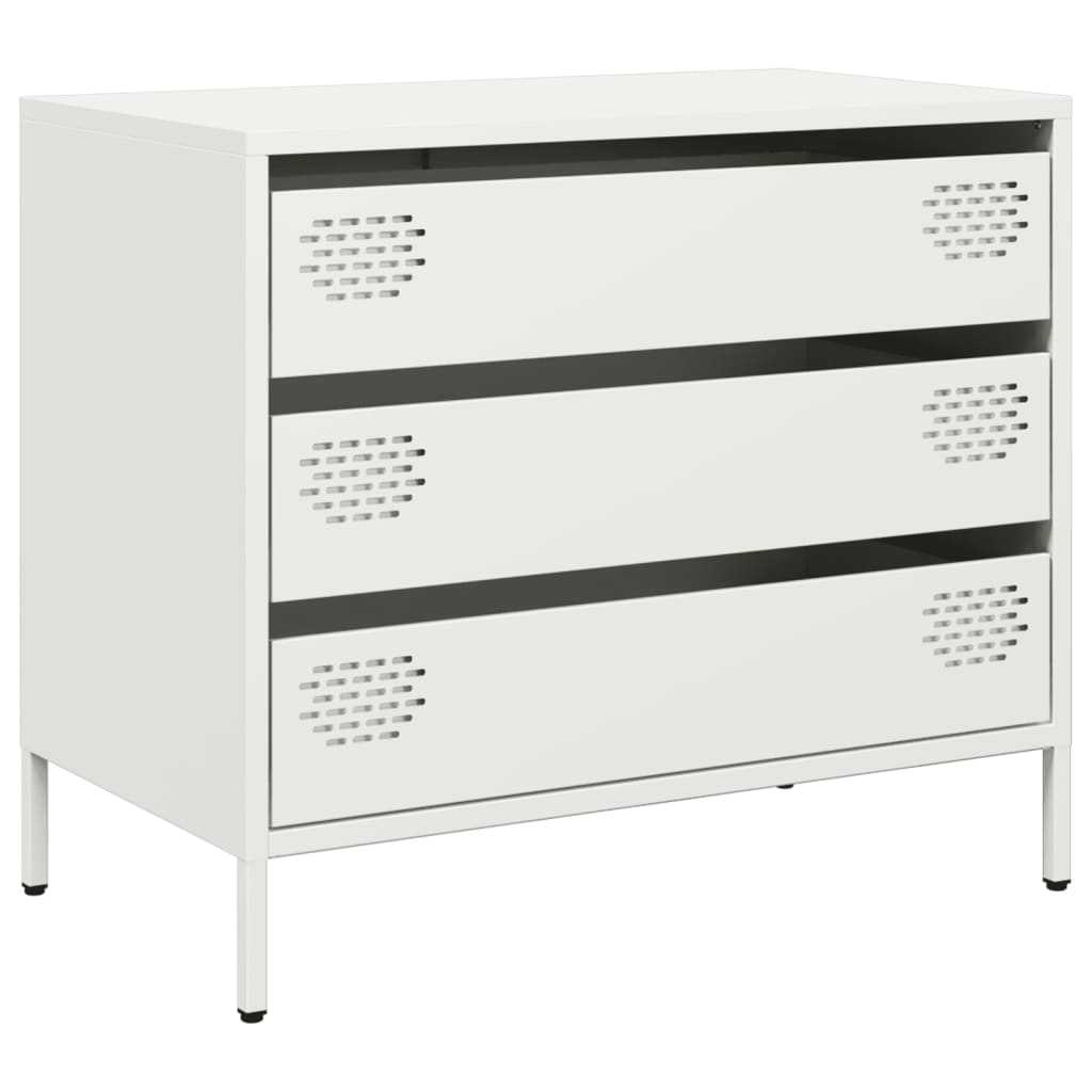 vidaXL Sideboard White 68x39x58,5 cm Cold-rolled Steel