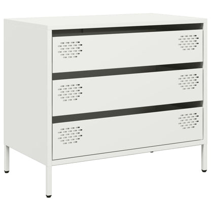 vidaXL Sideboard White 68x39x58,5 cm Cold-rolled Steel