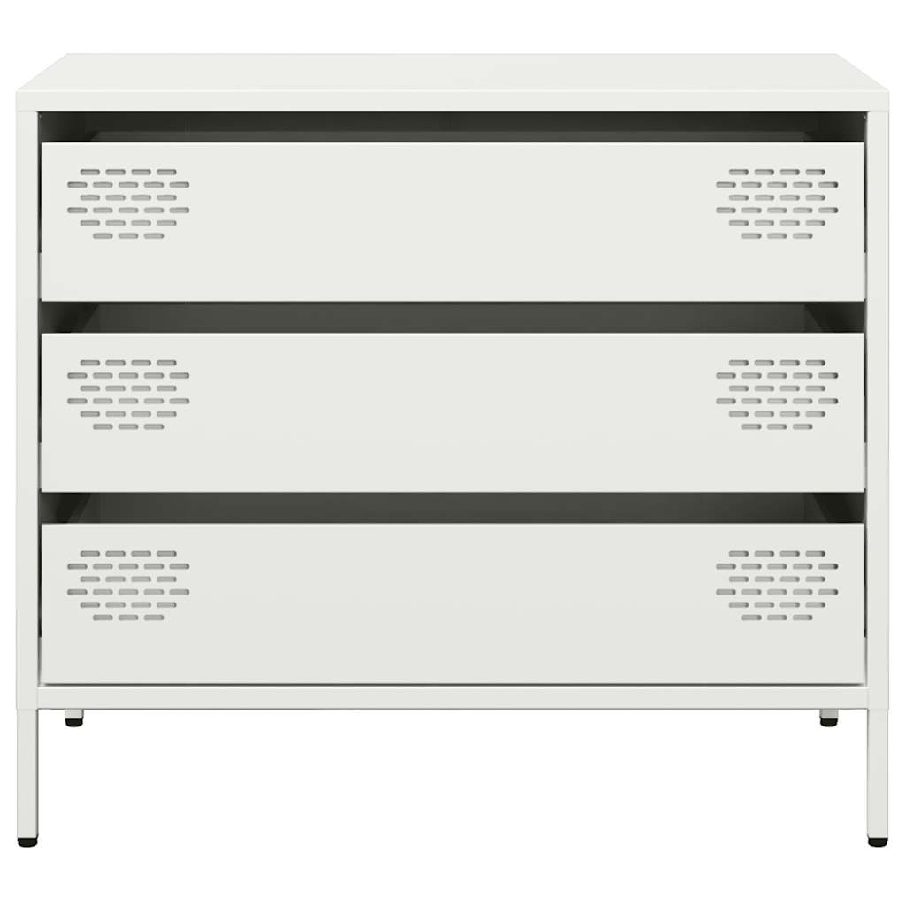 vidaXL Sideboard White 68x39x58,5 cm Cold-rolled Steel