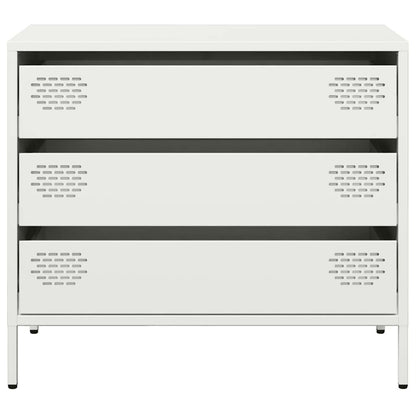 vidaXL Sideboard White 68x39x58,5 cm Cold-rolled Steel