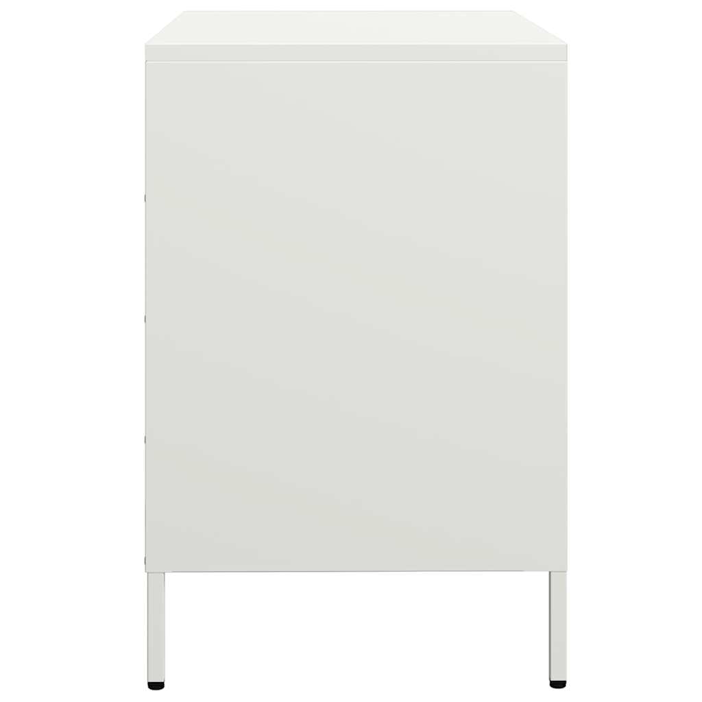 vidaXL Sideboard White 68x39x58,5 cm Cold-rolled Steel