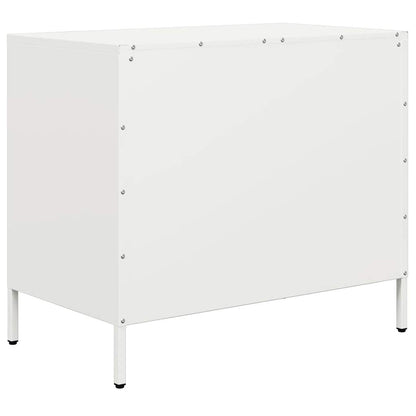 vidaXL Sideboard White 68x39x58,5 cm Cold-rolled Steel