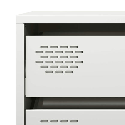 vidaXL Sideboard White 68x39x58,5 cm Cold-rolled Steel