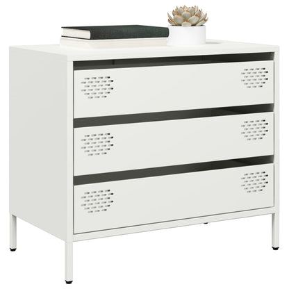 vidaXL Sideboard White 68x39x58,5 cm Cold-rolled Steel
