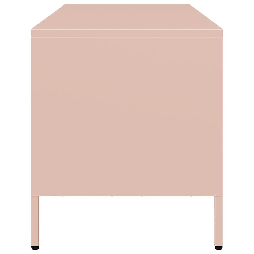 vidaXL TV Cabinet Pink 101.5x39x43.5 cm Cold-rolled Steel