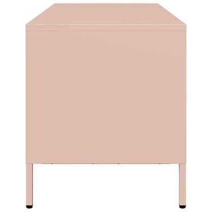 vidaXL TV Cabinet Pink 101.5x39x43.5 cm Cold-rolled Steel