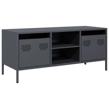 vidaXL TV Cabinet Anthracite 101.5x39x43.5 cm Cold-rolled Steel