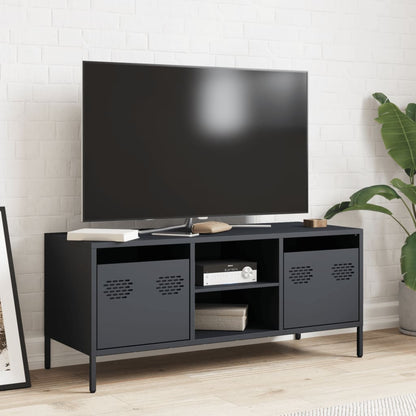 vidaXL TV Cabinet Anthracite 101.5x39x43.5 cm Cold-rolled Steel