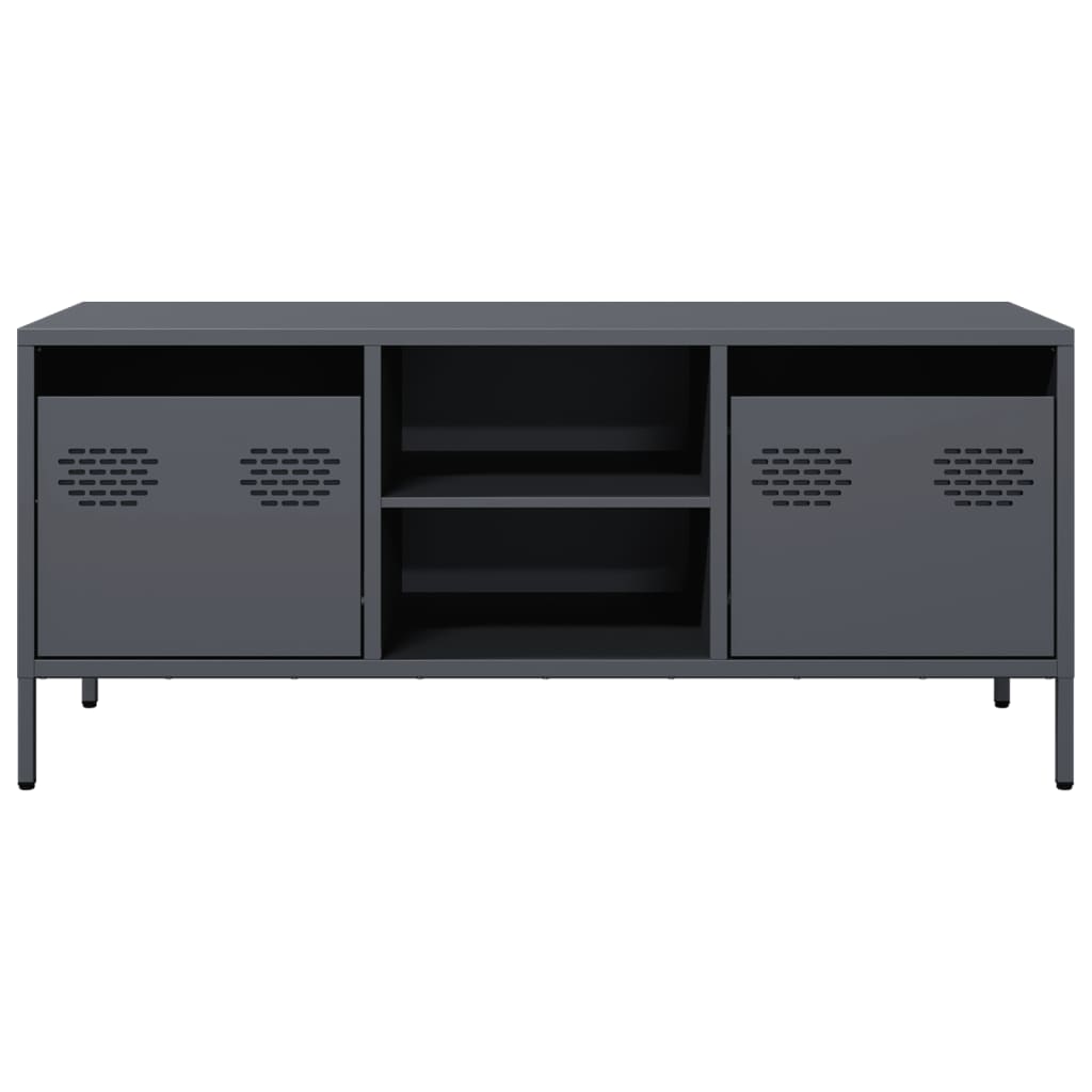 vidaXL TV Cabinet Anthracite 101.5x39x43.5 cm Cold-rolled Steel