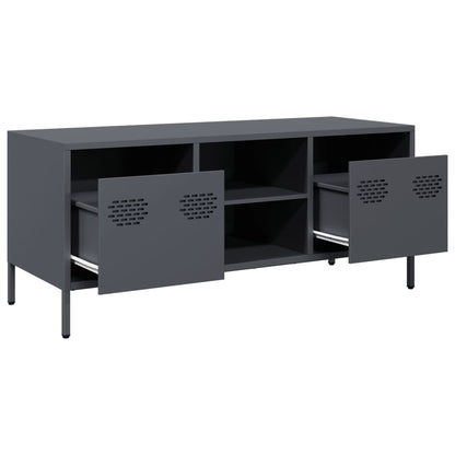 vidaXL TV Cabinet Anthracite 101.5x39x43.5 cm Cold-rolled Steel