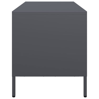 vidaXL TV Cabinet Anthracite 101.5x39x43.5 cm Cold-rolled Steel