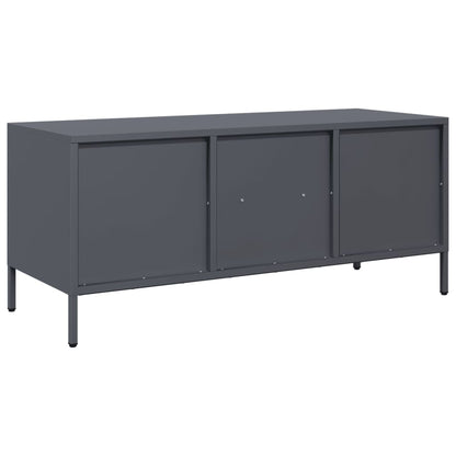vidaXL TV Cabinet Anthracite 101.5x39x43.5 cm Cold-rolled Steel