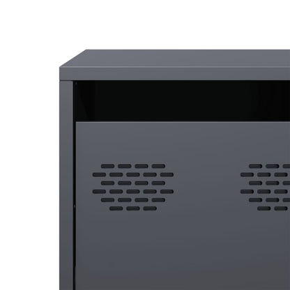 vidaXL TV Cabinet Anthracite 101.5x39x43.5 cm Cold-rolled Steel