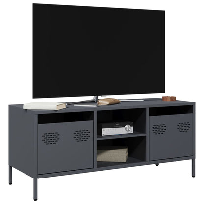 vidaXL TV Cabinet Anthracite 101.5x39x43.5 cm Cold-rolled Steel