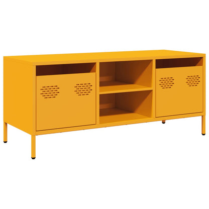 vidaXL TV Cabinet Mustard Yellow 101.5x39x43.5 cm Cold-rolled Steel
