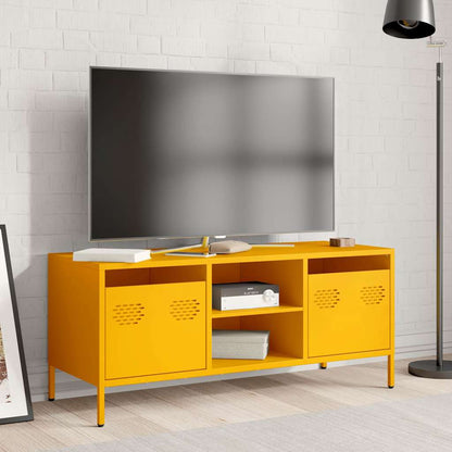 vidaXL TV Cabinet Mustard Yellow 101,5x39x43,5 cm Cold-rolled Steel