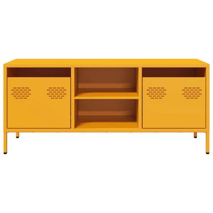 vidaXL TV Cabinet Mustard Yellow 101.5x39x43.5 cm Cold-rolled Steel