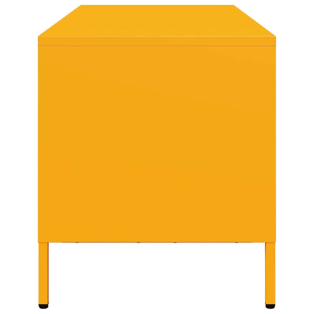vidaXL TV Cabinet Mustard Yellow 101.5x39x43.5 cm Cold-rolled Steel