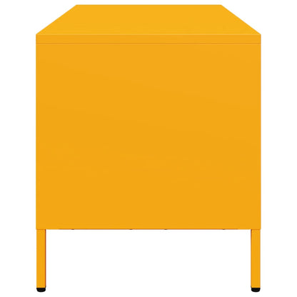 vidaXL TV Cabinet Mustard Yellow 101.5x39x43.5 cm Cold-rolled Steel