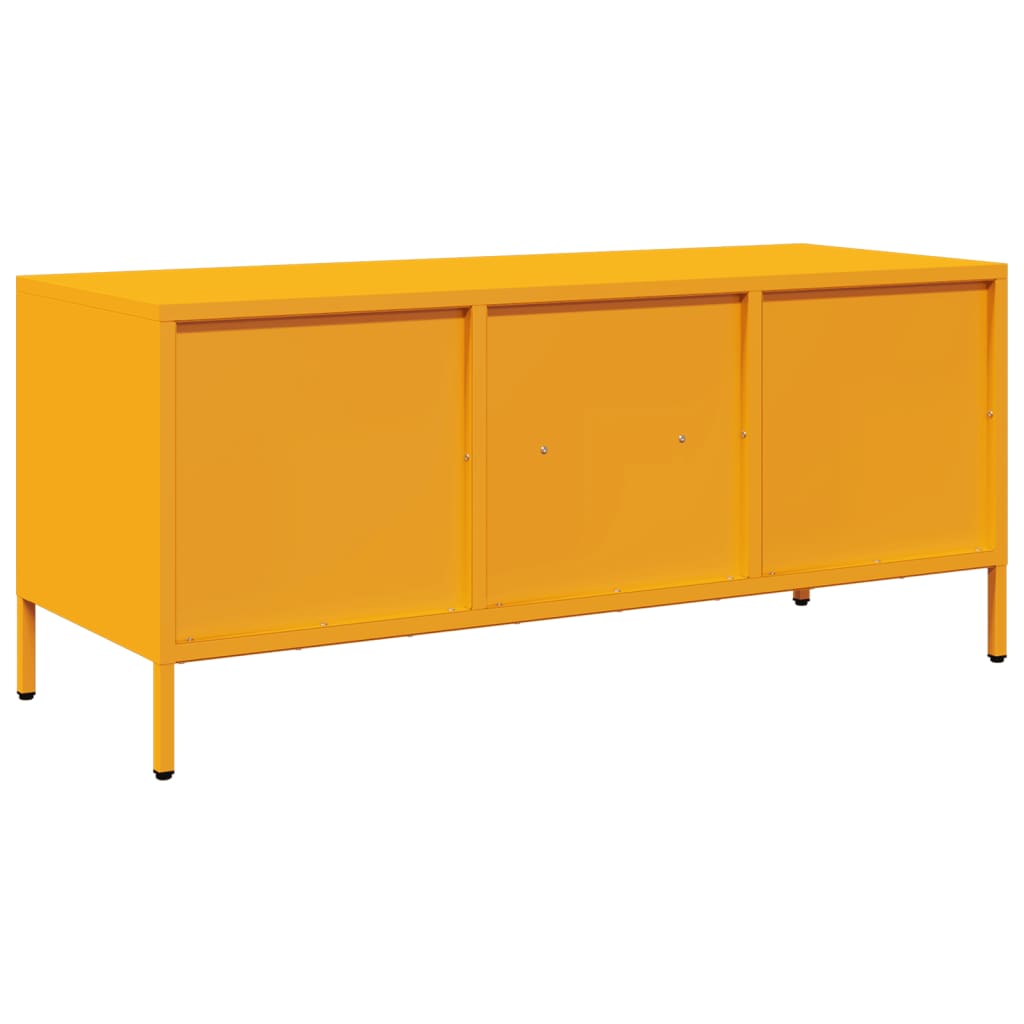 vidaXL TV Cabinet Mustard Yellow 101.5x39x43.5 cm Cold-rolled Steel