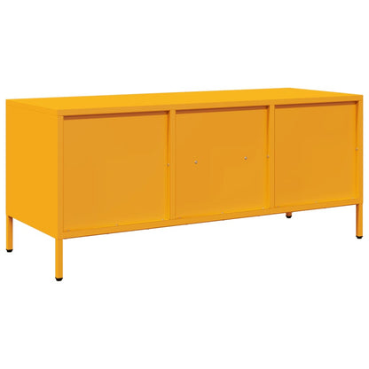 vidaXL TV Cabinet Mustard Yellow 101.5x39x43.5 cm Cold-rolled Steel